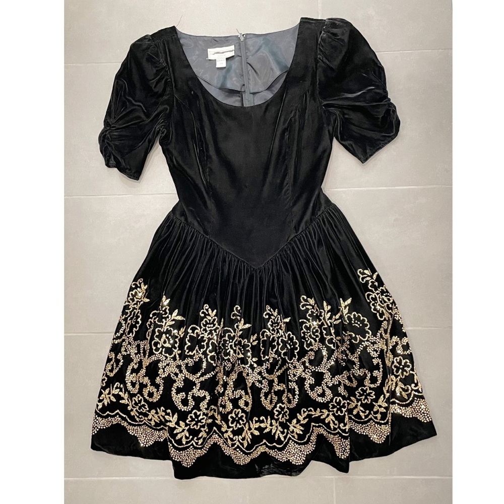 Jessica McClintock Gunne Sax Velvet Party Dress